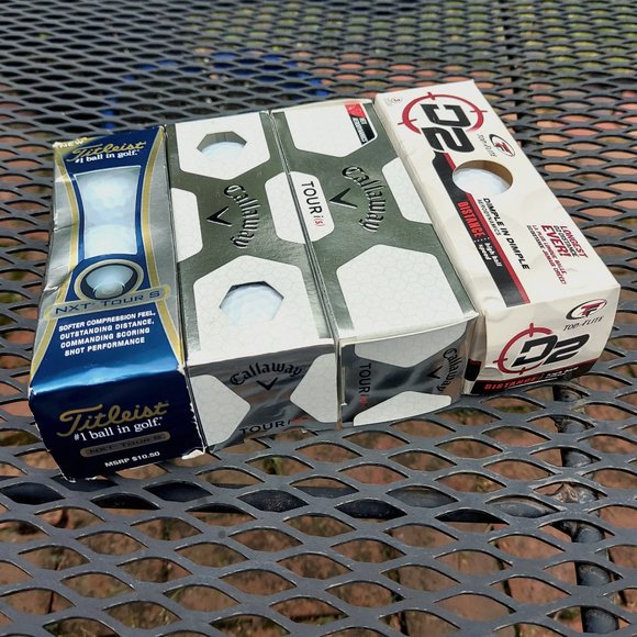 Golf Balls Bundle Callaway Titleist Top Flite 4 Sleeves 12 Balls  New Never Hit - Picture 1 of 10